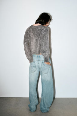 CHECKED KNIT CARDIGAN - Zara фото 4