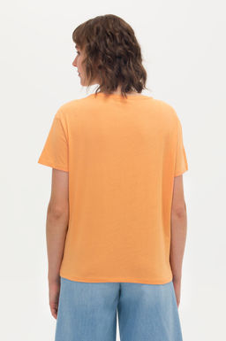 Женская оранжевая футболка - U.s. polo assn фото 5