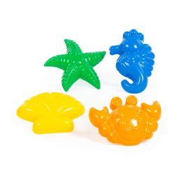 Формочки (краб №2 + морской конёк + морская звезда №2 + ракушка №2) - Полесье фото 2