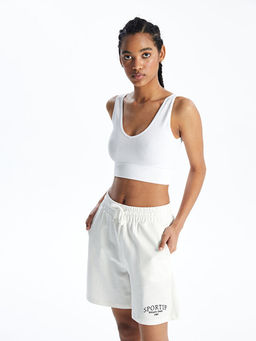 V Yaka D?z Seamless Kad?n Spor B?stiyer