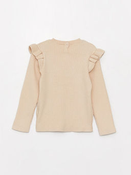 Bisiklet Yaka Yumu?ak Dokulu K?z Bebek Triko Kazak - Waikiki фото 2