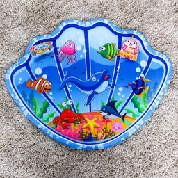 Развивающий коврик детский «Морские приключения», 2 игрушки