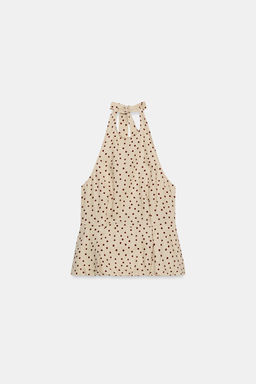 TOP LUNARES GLOBO CON LINO / 930 - Zara фото 8