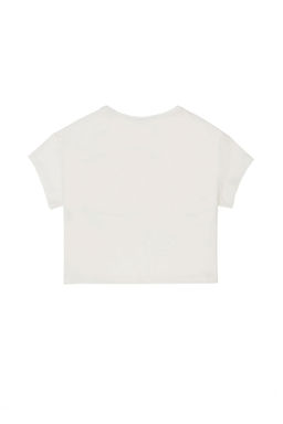 Футболка цвета экрю для девочки - U.s. polo assn фото 3