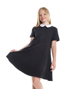 Платье для девочки в школу с воротником 22-7662 черный - Mini maxi фото 14