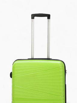 Чемодан на колёсах средний 75 л (M), на молнии, кодовый замок, 4 колеса, зелёный