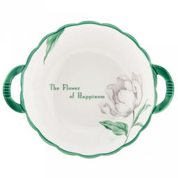 Зе Флауэр оф Хепинис (The Flower of Happiness) Салатник фарфоровый 1л, 23,7х19х7см, фигурный, с ручками, с деколью, отводка (Китай) - Домашняя мода фото 2