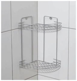 _Полка угловая 2-х секционная (19*19*31,5 см) хром, арт. АЛТ65С