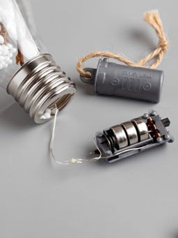 Ёлочный шар Еловая ветка, 5 LED, от батареек, свечение тёплое белое - Luazon lighting фото 11