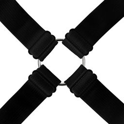 Держатель для простыни цельный 130см, 8 лучей по 30см-8 зажимов, с регулировкой длины, для матрасов 90х200-180х200см, цвет черный (Китай) - Домашняя мода фото 6