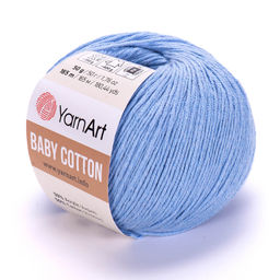 Беби коттон (Baby cotton) пряжа YarnArt 50%хлопок 50%акрил10x50г/165м