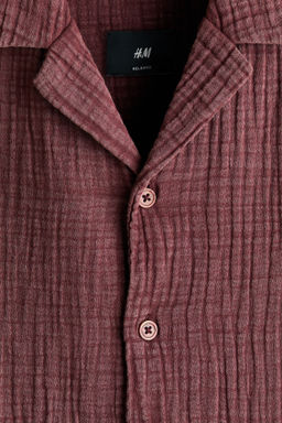 Camisa de muselina de manga corta Relaxed Fit - H&m фото 7
