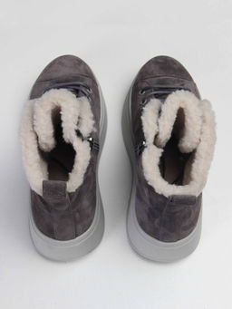 Ботинки 217.ALTAgr. Серый замок замша/Мех