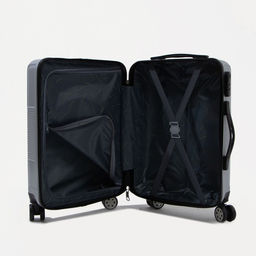 Чемодан малый 20 кодовый замок, цвет серебряный - Simaland фото 9