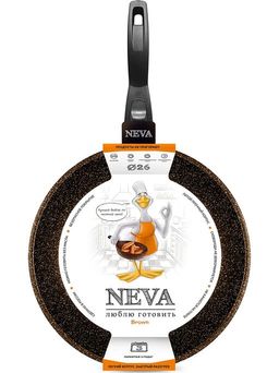 Сковорода Neva Granite Brown, съемная ручка, 26 см