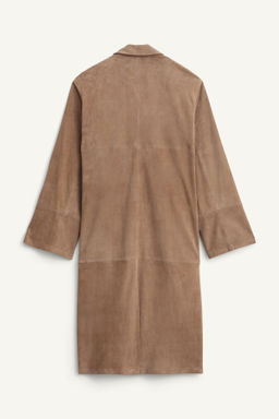 100% SUEDE LEATHER COAT LIMITED EDITION - Zara фото 7