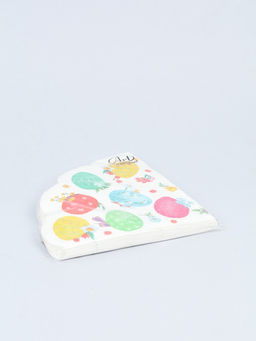 Цена за 2 шт. Салфетки пасхальные бумажные Акварельные яйца, 3 слоя, d=32 см, 12 шт