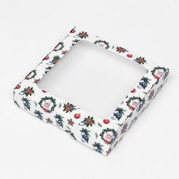 Цена за 5 шт. Коробка подарочная новогодняя складная «Праздничный гость», 16×16×3 см