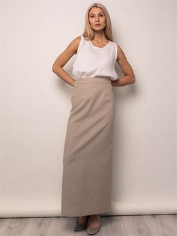 53% лен, 47% хлопок юбка - Волтри фото 8