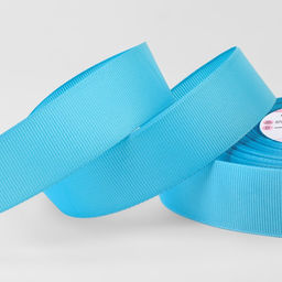 Цена за 2 шт. Лента репсовая, 25 мм, 23±1 м, голубая №20