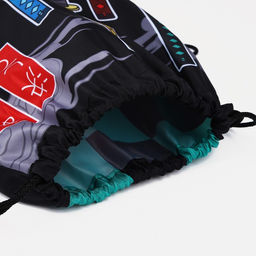 Мешок для обуви на шнурке, цвет чёрный/разноцветный - Simaland фото 3