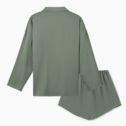 Костюм женский (рубашка, шорты) MINAKU: Casual Collection, оливковый, размер 46