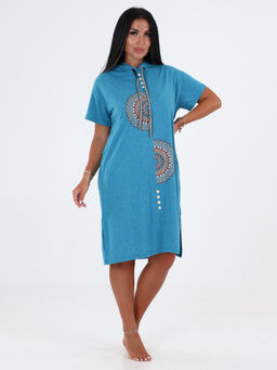 Т-5105 ТУНИКА ЖЕНСКАЯ (Лазурный меланж) - А-дина фото 2