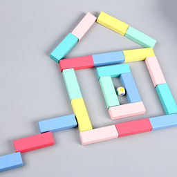 Игра настольная Падающая башня цветная 51 шт, 28,5х8,5х8 см - Simaland фото 8