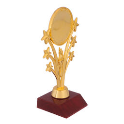 Наградная фигура под нанесение «Факел», подставка пластик красная, 10 х 6 х 17,5 см