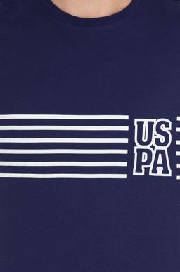 Erkek Lacivert Bisiklet Yaka Ti__rt