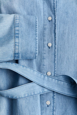 MAMA Vestido camisero denim Before & After - H&m фото 7