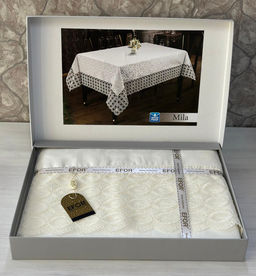 Скатерть EFOR MILA 160*300 прямоугольная кремовый KREM