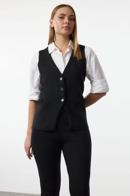 Siyah Premium Iplik/Ozel Iplik Triko Alt-Ust Tak?m TWOAW25AU00003 - Trendyolmilla фото 2