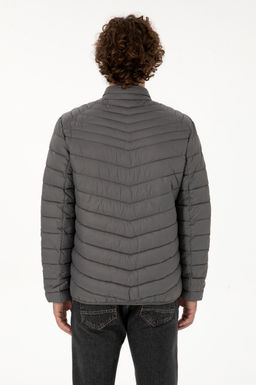 Erkek Gri Mont Sepette S_rpriz _ndirim