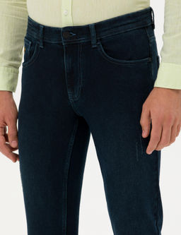 Темно-синие зауженные джинсы - Cacharel фото 5