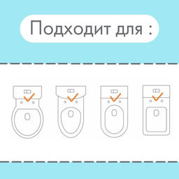 Детское сиденье на унитаз, цвет серый/голубой