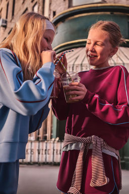 BERMUDA SPORTY CONTRASTE / Burgundy