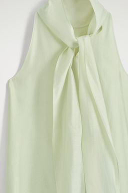 VESTIDO CORTO FLUIDO CON CUELLO HALTER - H&m фото 3