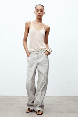 ZW COLLECTION MID-WAIST BALLOON JEANS