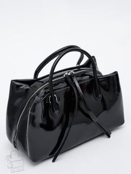 Сумка женская кожаная 5786P black Polina&Eiterou