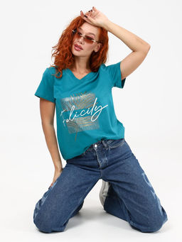 IV-CAPRIZ Колеус - футболка петроль