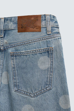 WASHED POLKA DOT BALLOON JEANS HARRY LAMBERT FOR ZARA X DISNEY  фото 4