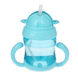 Поильник с трубочкой, 240 мл, с ручками, цвета МИКС - Simaland фото 2
