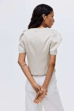 Blusa con manga puffy - H&m фото 5