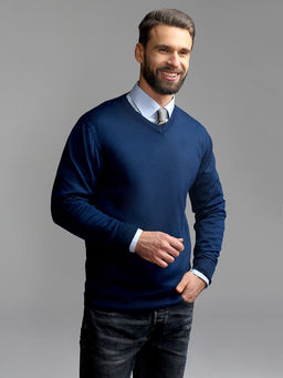 Джемпер мужской GREG G124-EV (яр.синий)  фото 7