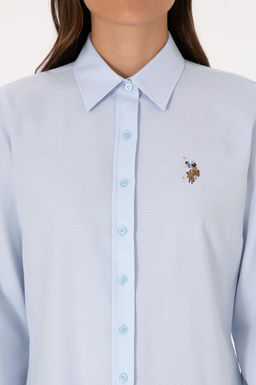 Kad_n A__k Mavi Uzun Kollu Basic G_mlek Sepette S_rpriz _ndirim - U.s. polo assn фото 6