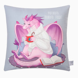 Подушка Этель Тепла и уюта 40х40 см, 100% п/э, велюр