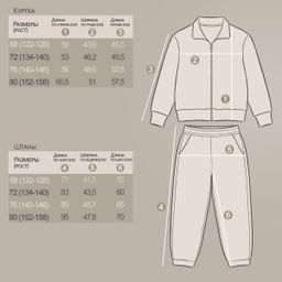 Костюм футер 2х нитка петля 8863320103 8863320103 купить оптом по цене 1 669 ?| Фабрика детской одежды Юлла