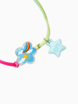 Цена за 2 шт. Браслеты детские парные «Выбражулька. Неразлучники. Пегас и звезды», разноцветный