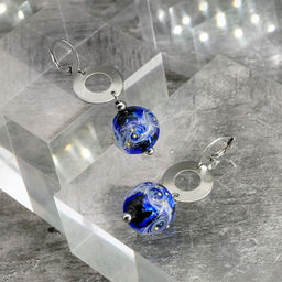 Серьги из муранского стекла